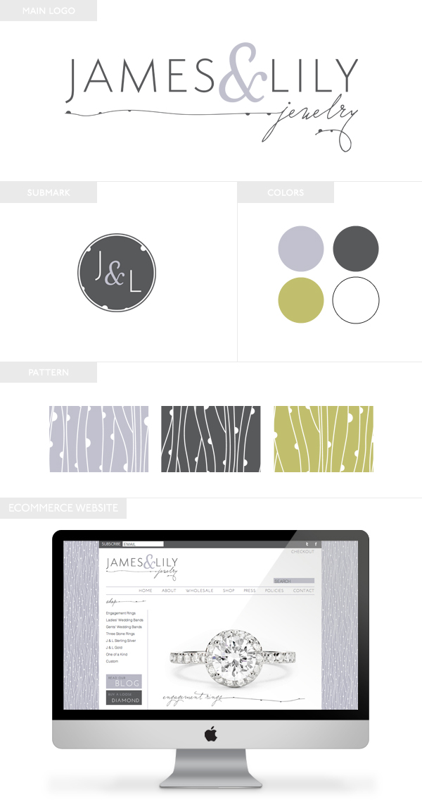 James & Lily Jewelry | Branding and eCommerce Web Design by Emily M. Thompson | Indie Shopography