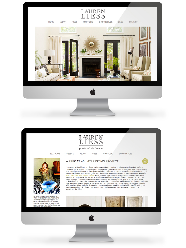 Pure Style Home | eCommerce Web and Blog Design by Emily M. Thompson | Indie Shopography